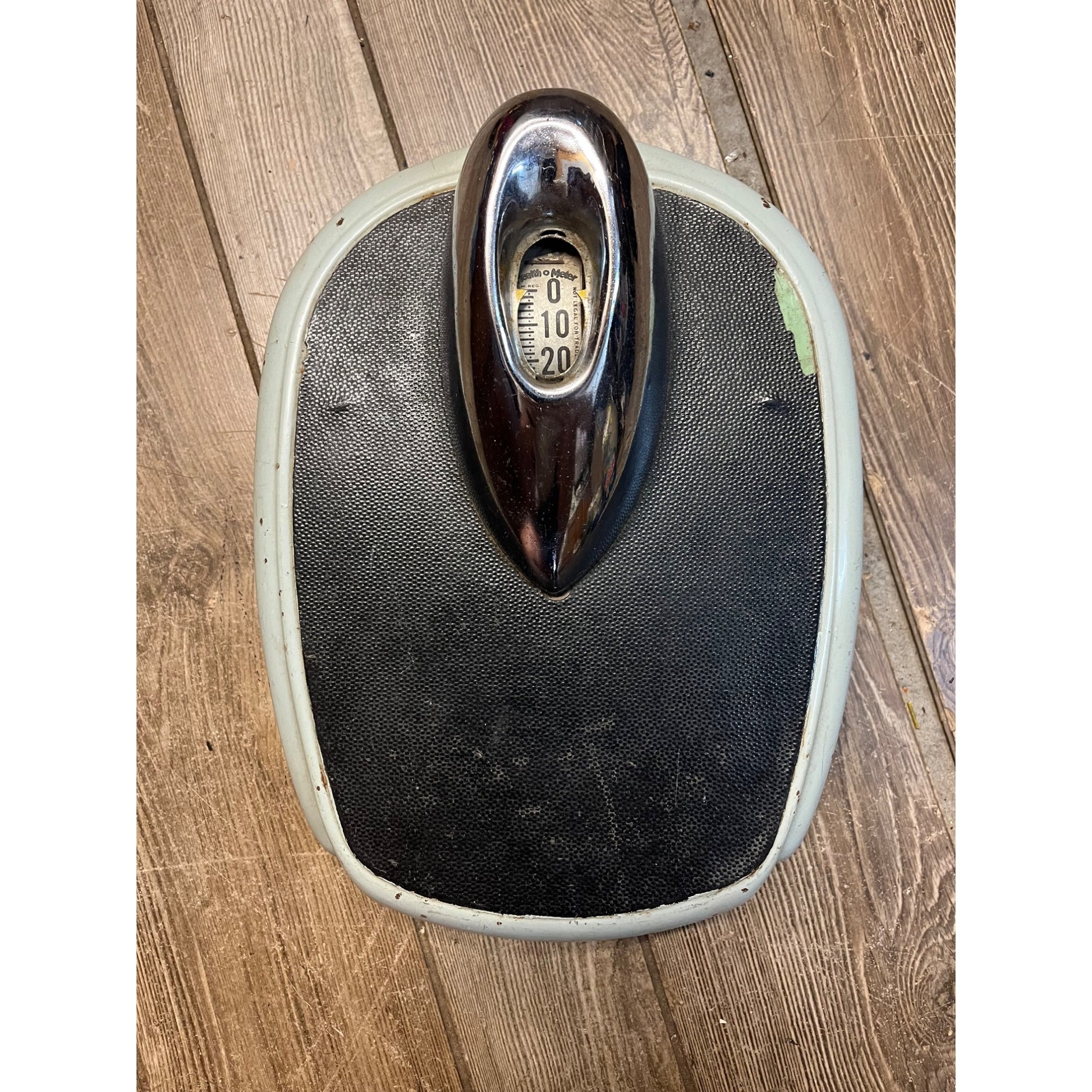 Vintage 1950s Mid-Century Light Blue Health-O-Meter Bathroom Floor Scale