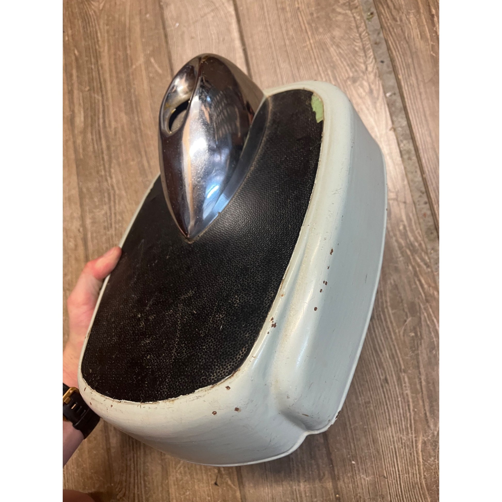 Vintage 1950s Mid-Century Light Blue Health-O-Meter Bathroom Floor Scale