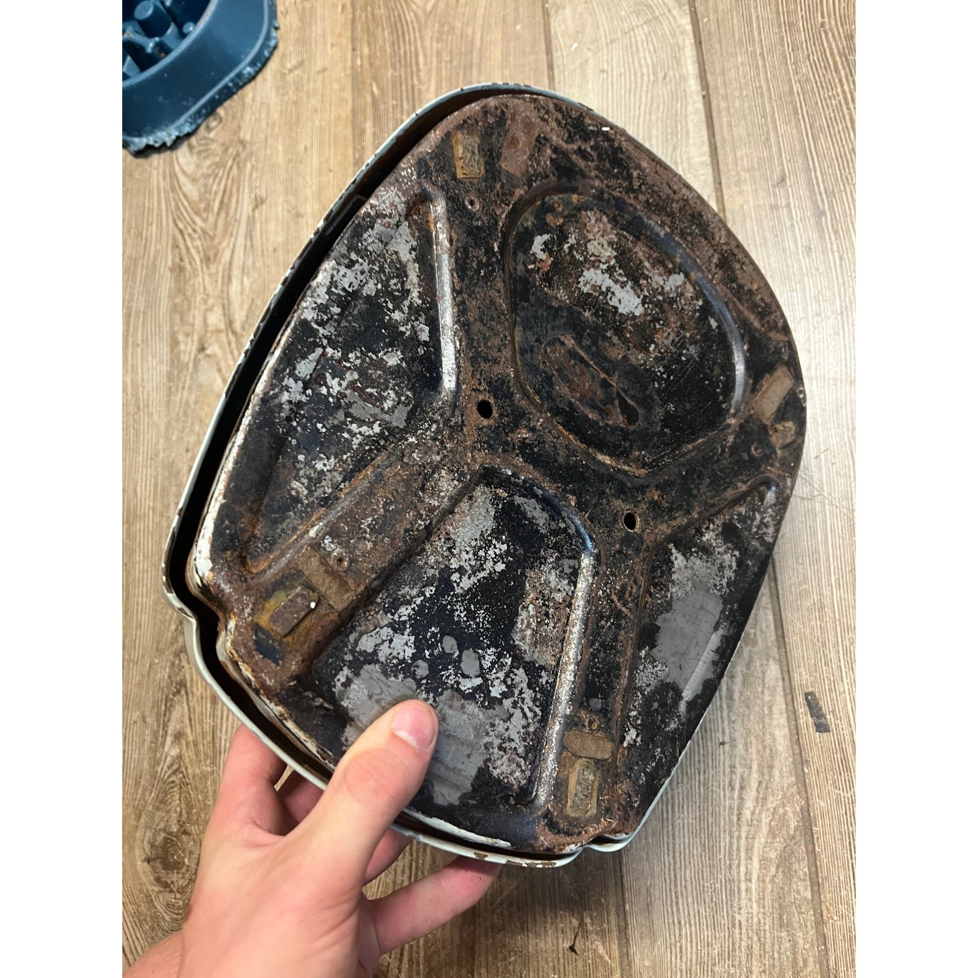 Vintage 1950s Mid-Century Light Blue Health-O-Meter Bathroom Floor Scale