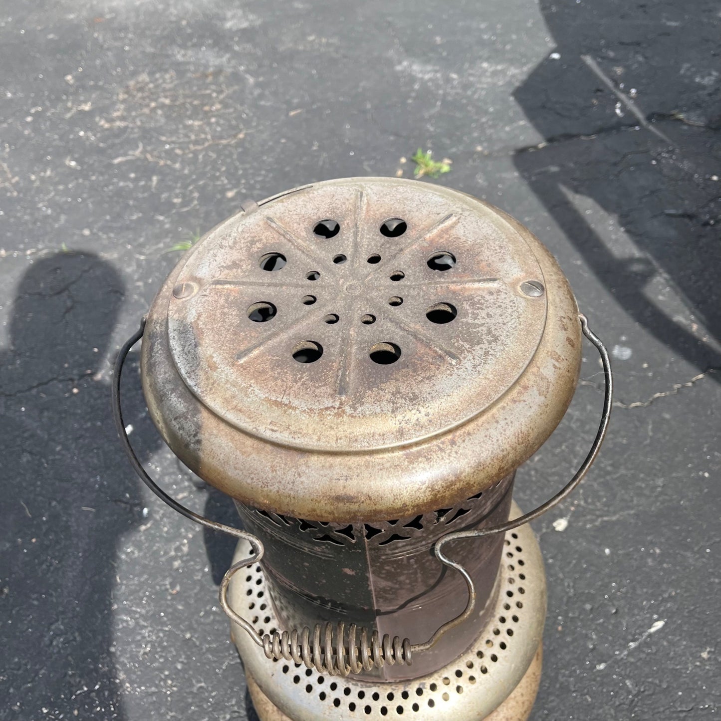 ANTIQUE NO. 530 PERFECTION OIL KEROSENE PARLOR CABIN HEATER STOVE CAMPING