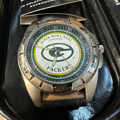 GREEN BAY PACKERS SUPER BOWL XXXI 31 CHAMPIONS 1996-LIMITED EDITION WATCH