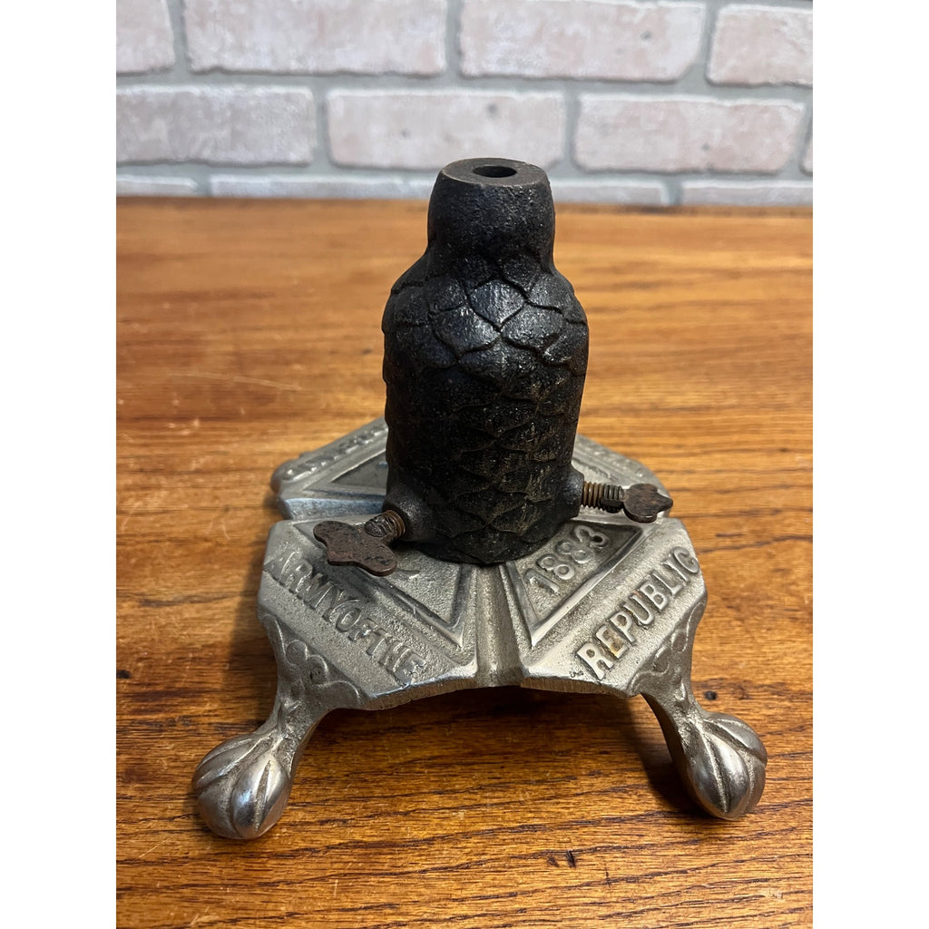 Antique Grand Army of the Republic Auxiliary Flag Pole Stand Holder w/ Extension