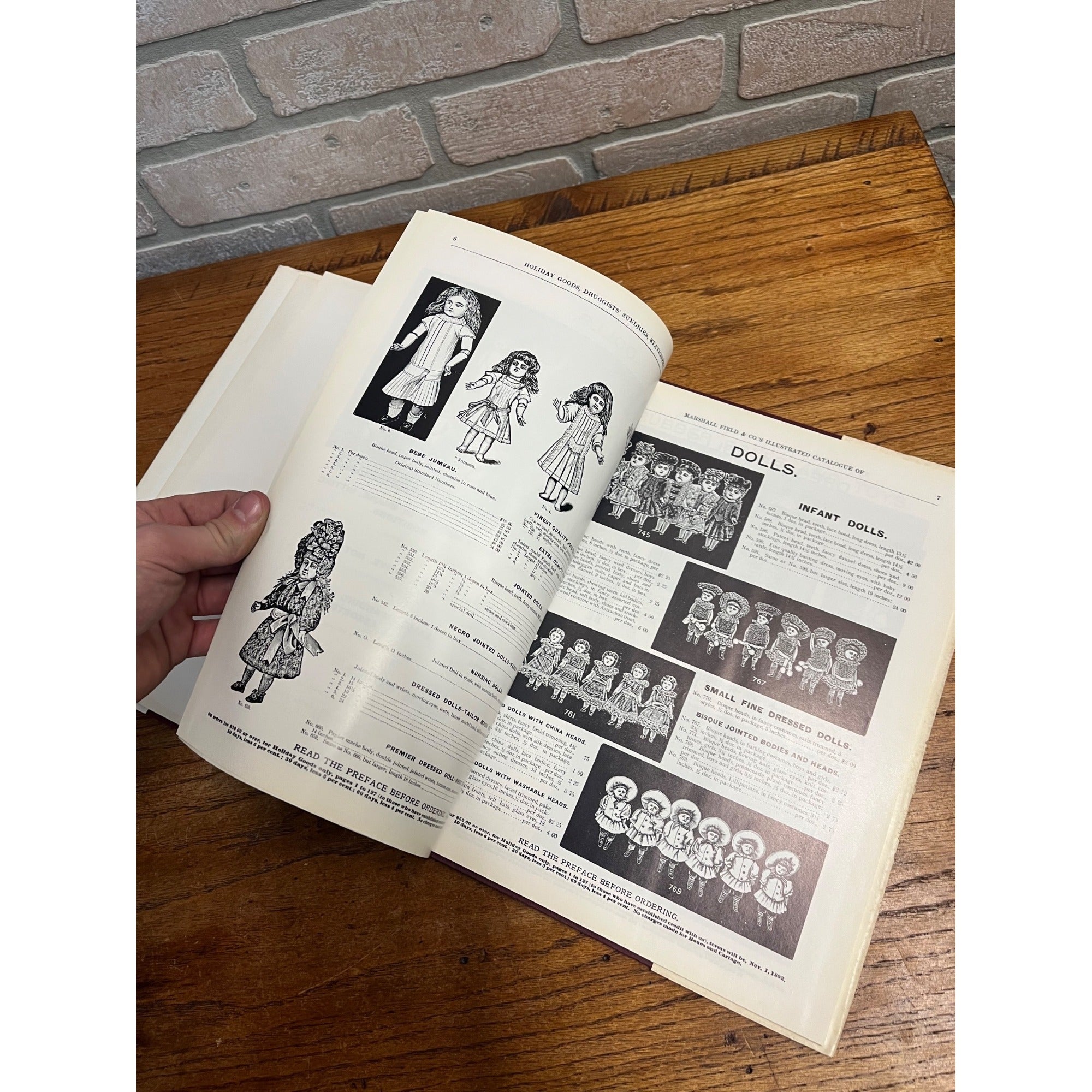 Vintage 1892-1893 Marshall Field Toy Catalog Reprint Edited By Dale Kelley