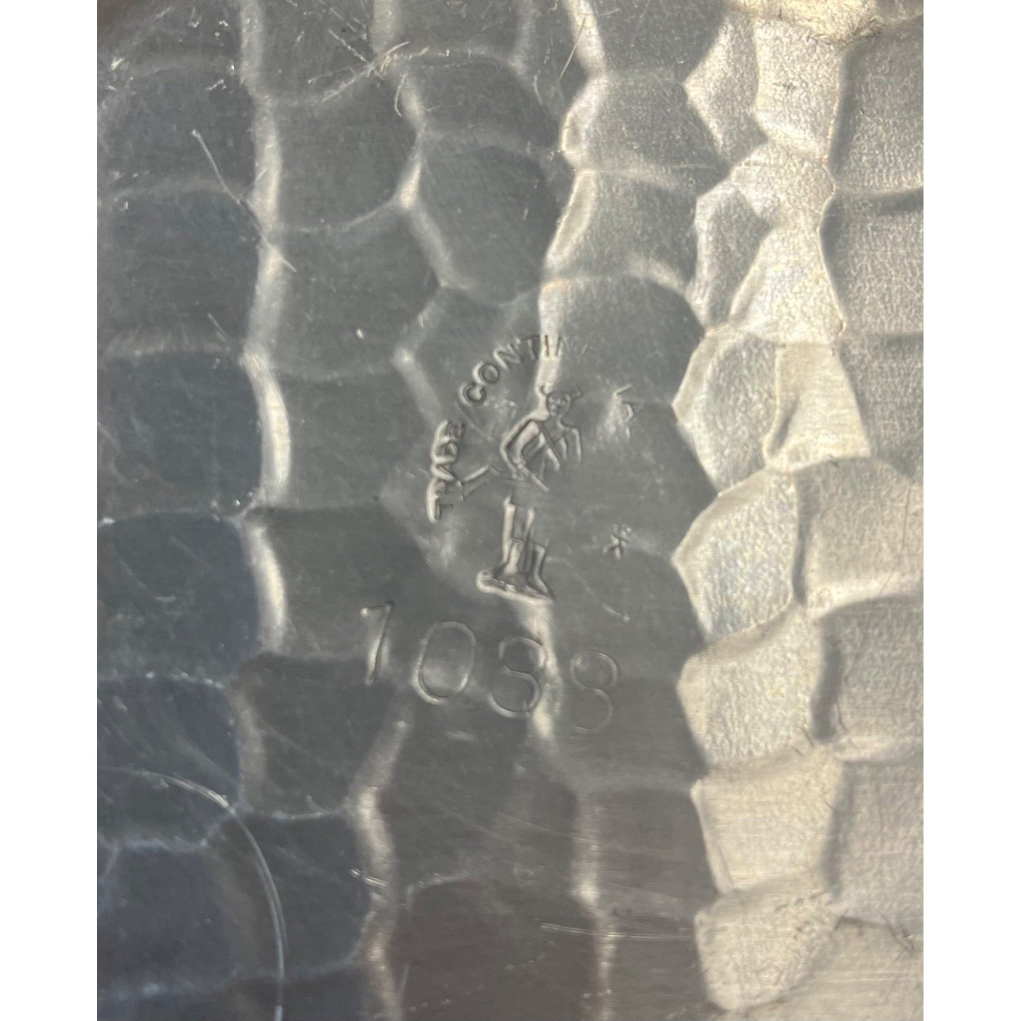 Vintage Mid Century Aluminum Dresser Decorative Tray Basket w/ Flowers Wedding Decor