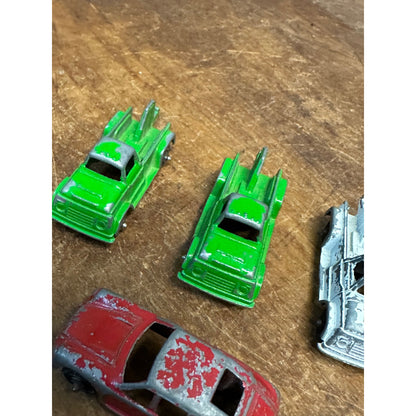 Vintage 1960s Tootsie Toy Lot (3) Tow Trucks Wreckers + Red Porsche