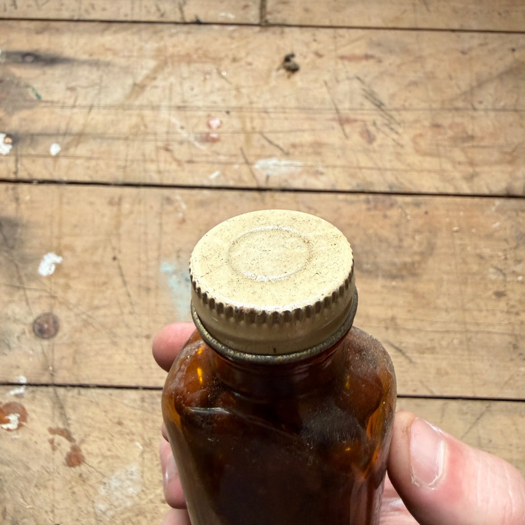 Vintage Warner Asafetida Tablets Drug Store Pharmacy Medicine Bottle FULL