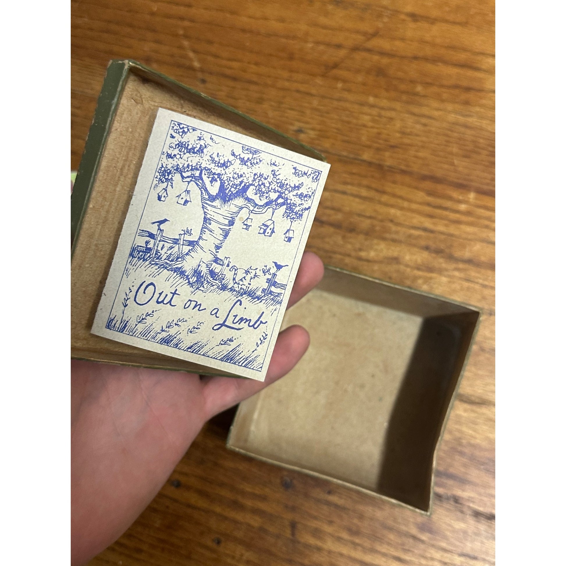 Vintage Childrens Stories Boxes Artist Cheryl Slifer Folk Art Out On A Limb