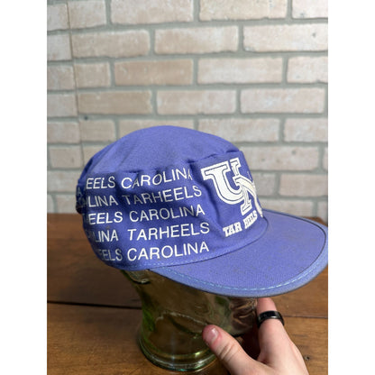 VINTAGE 1970S UNC TARHEELS NORTH CAROLINA TRUCKER HAT BLUE