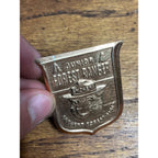 Vintage Metal Junior Forest Ranger Badge Pin Smokey the Bear