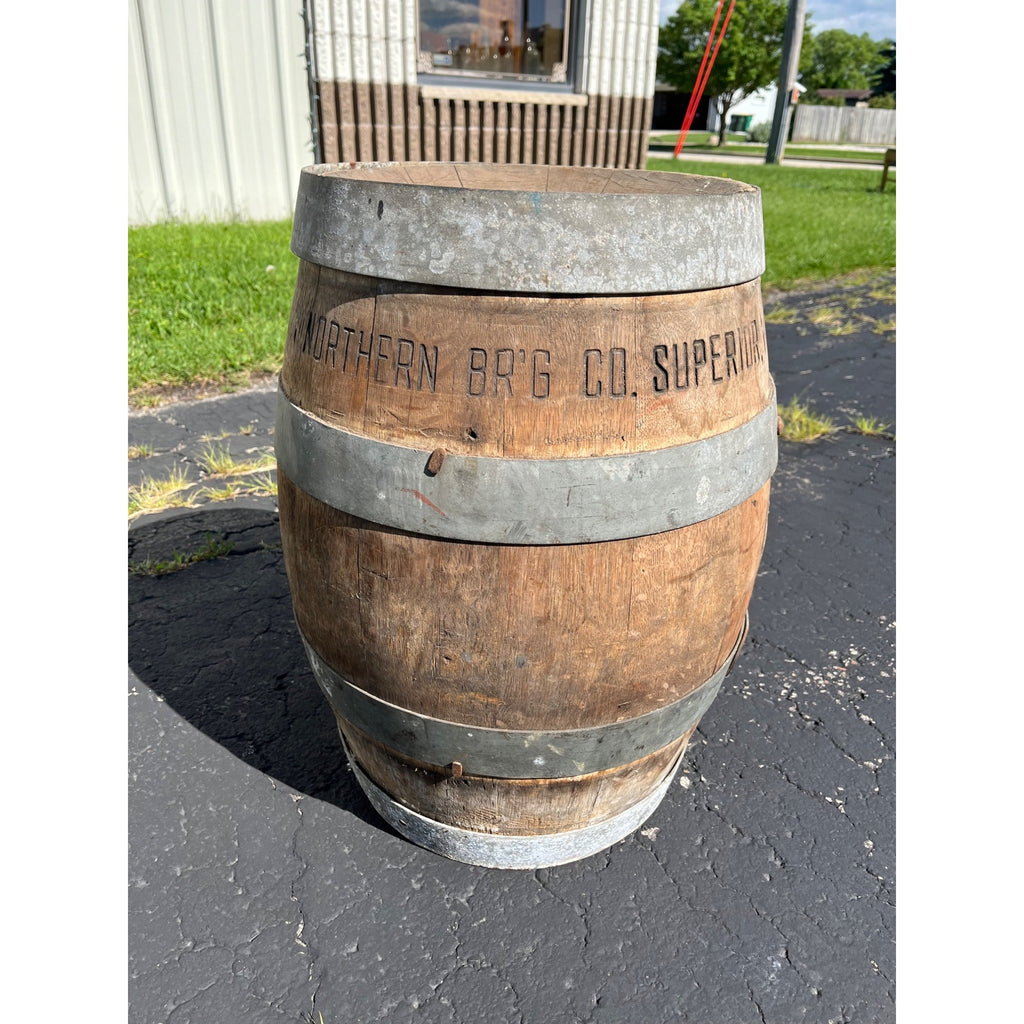 Original Northern Brewing Co. Superior Wisconsin Wooden Beer Keg Quarter Barrel