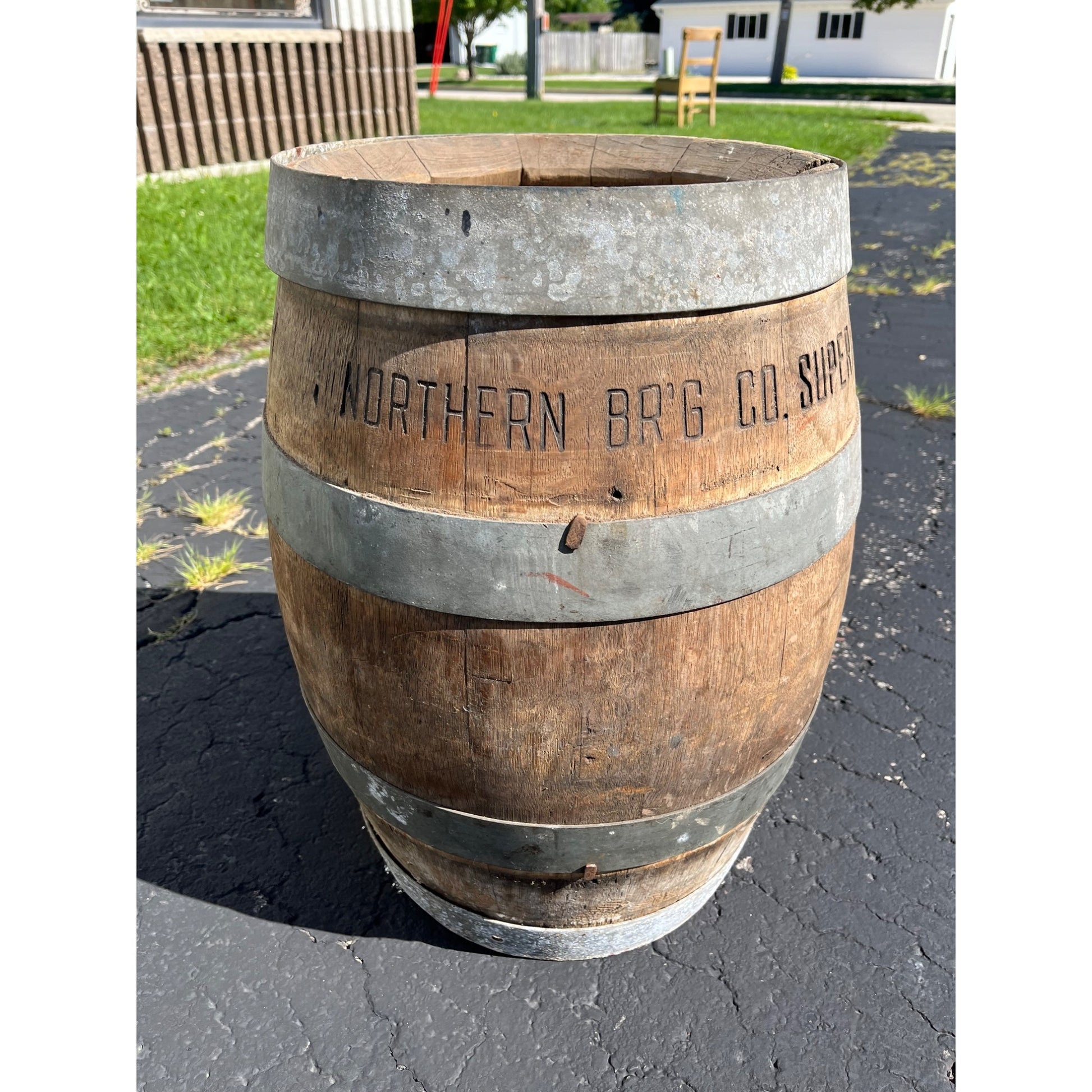 Original Northern Brewing Co. Superior Wisconsin Wooden Beer Keg Quarter Barrel