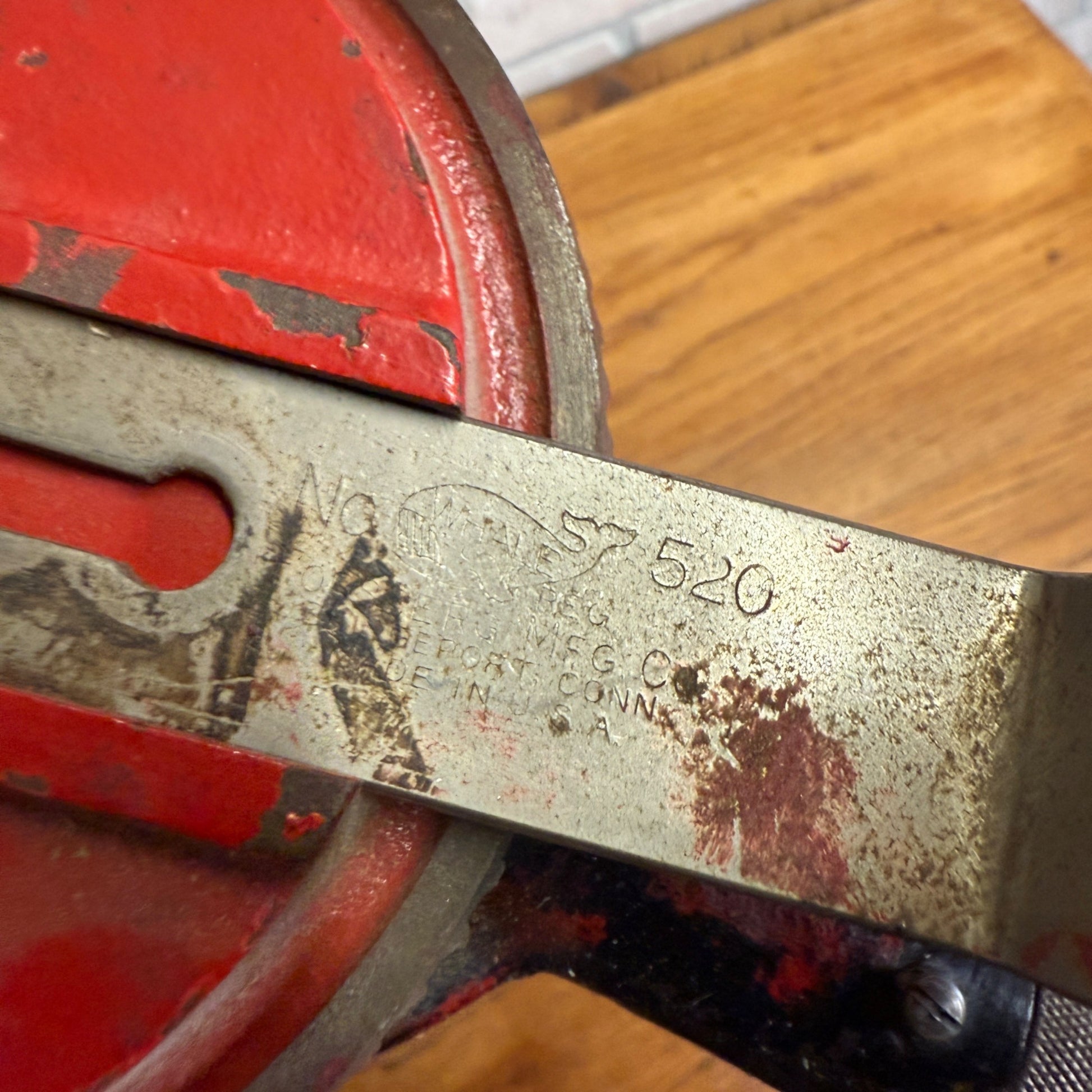 No 520 Large Forsberg USA Hand Crank Egg Beater Shoulder Knee Brace Drill Whale