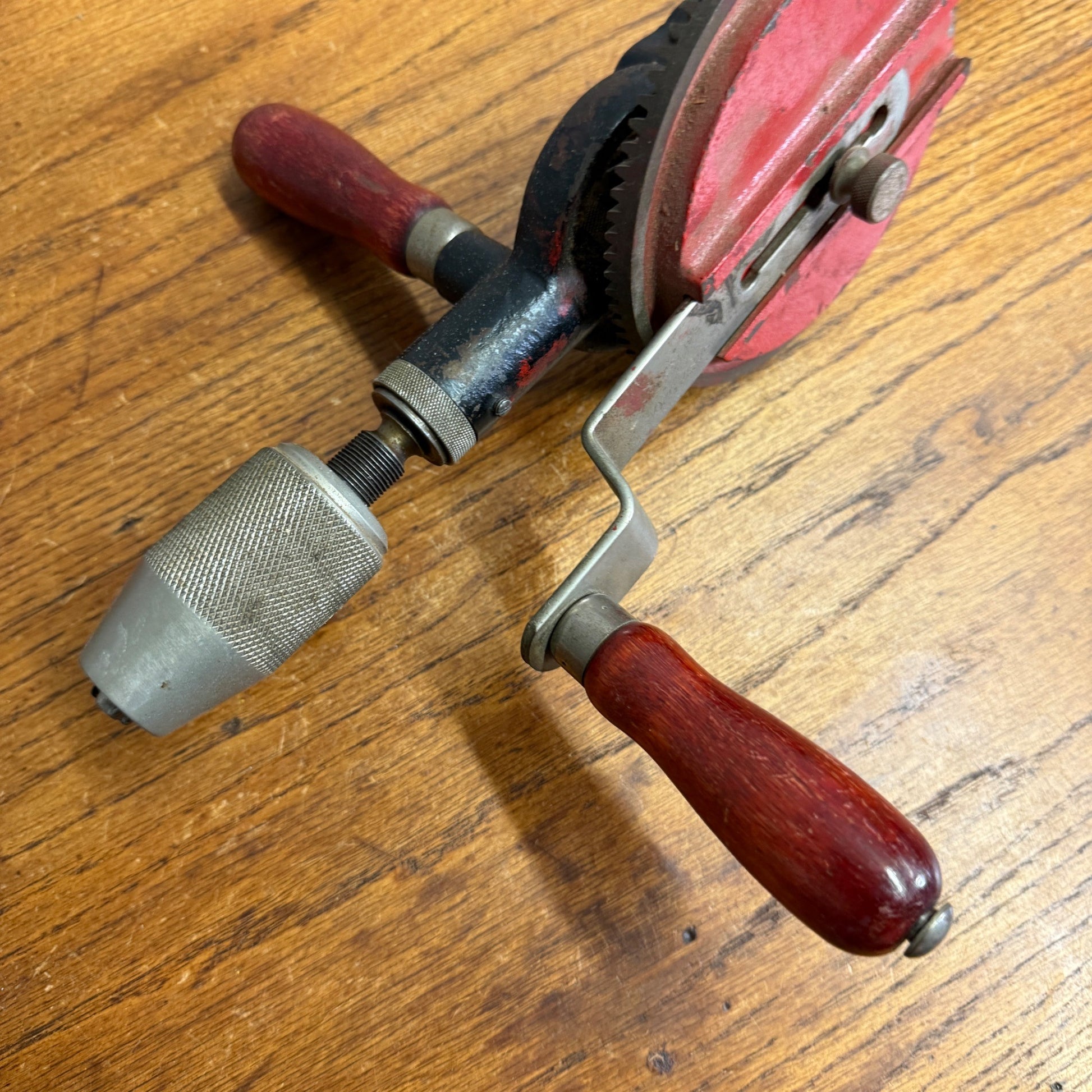 No 520 Large Forsberg USA Hand Crank Egg Beater Shoulder Knee Brace Drill Whale