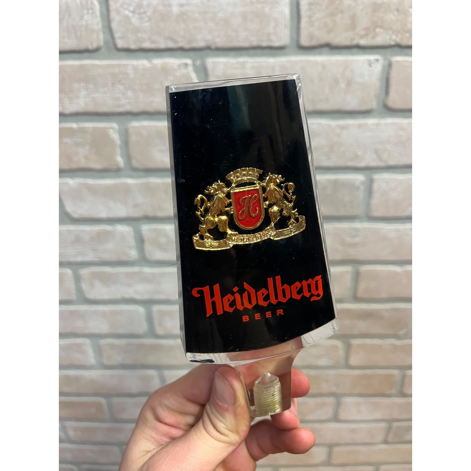 Vintage Heidelberg Beer Acrylic Black Tap Knob Handle Tacoma Washington WA