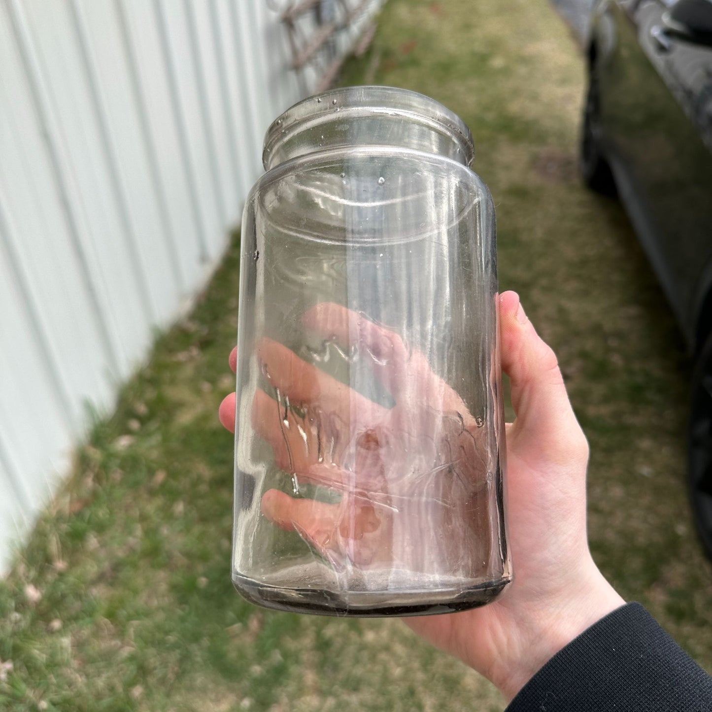 Antique 1900s Kerr Economy Deep Embossed Canning Jar ~ No Lid