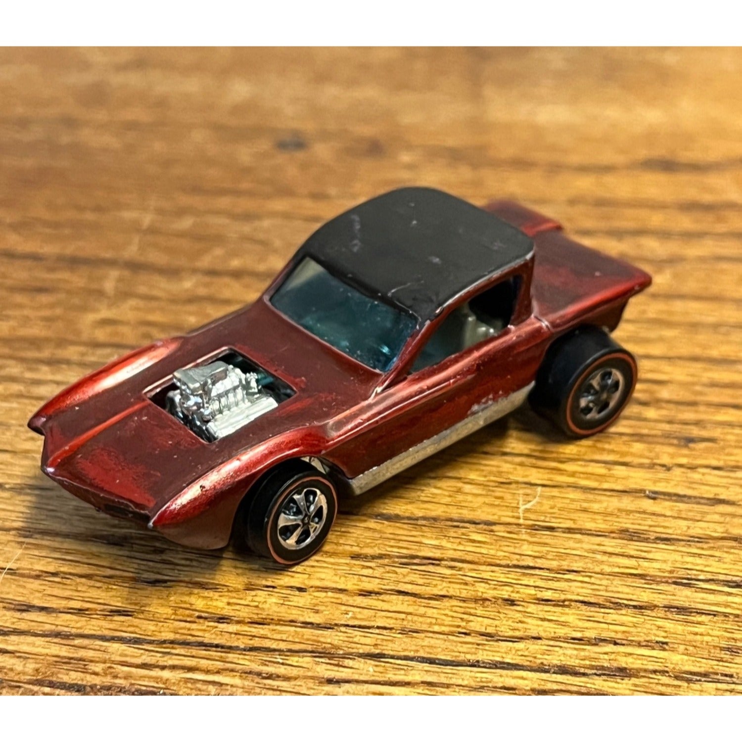 Vintage 1967 Hot Wheels Redline Python Red Hong Kong  - Very Good