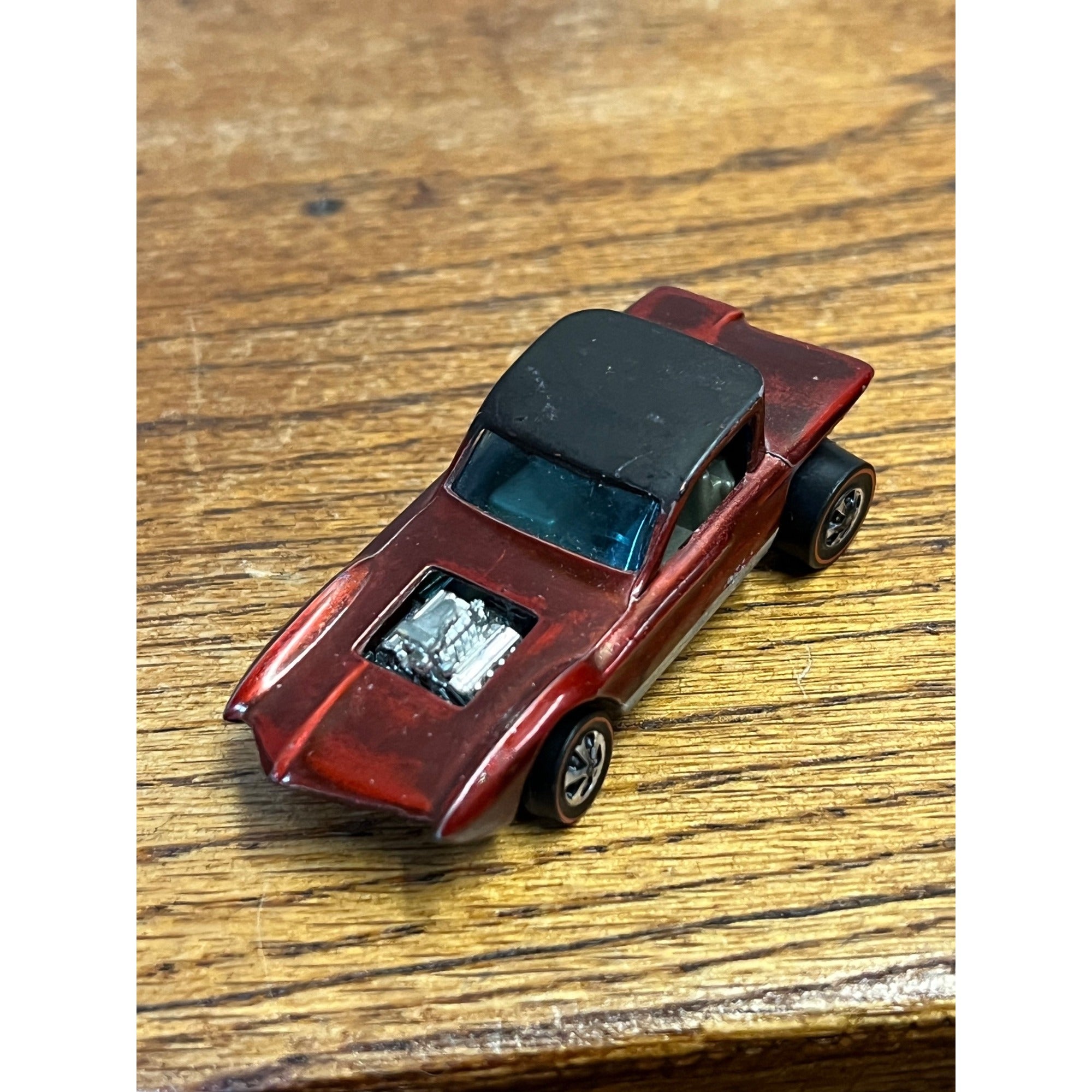Vintage 1967 Hot Wheels Redline Python Red Hong Kong  - Very Good