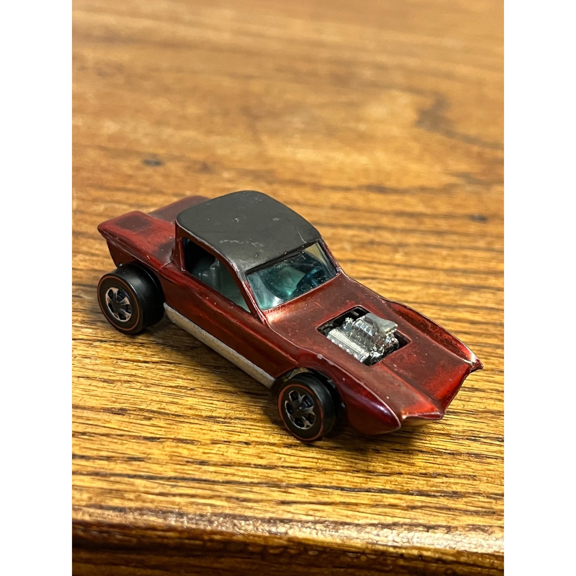 Vintage 1967 Hot Wheels Redline Python Red Hong Kong  - Very Good