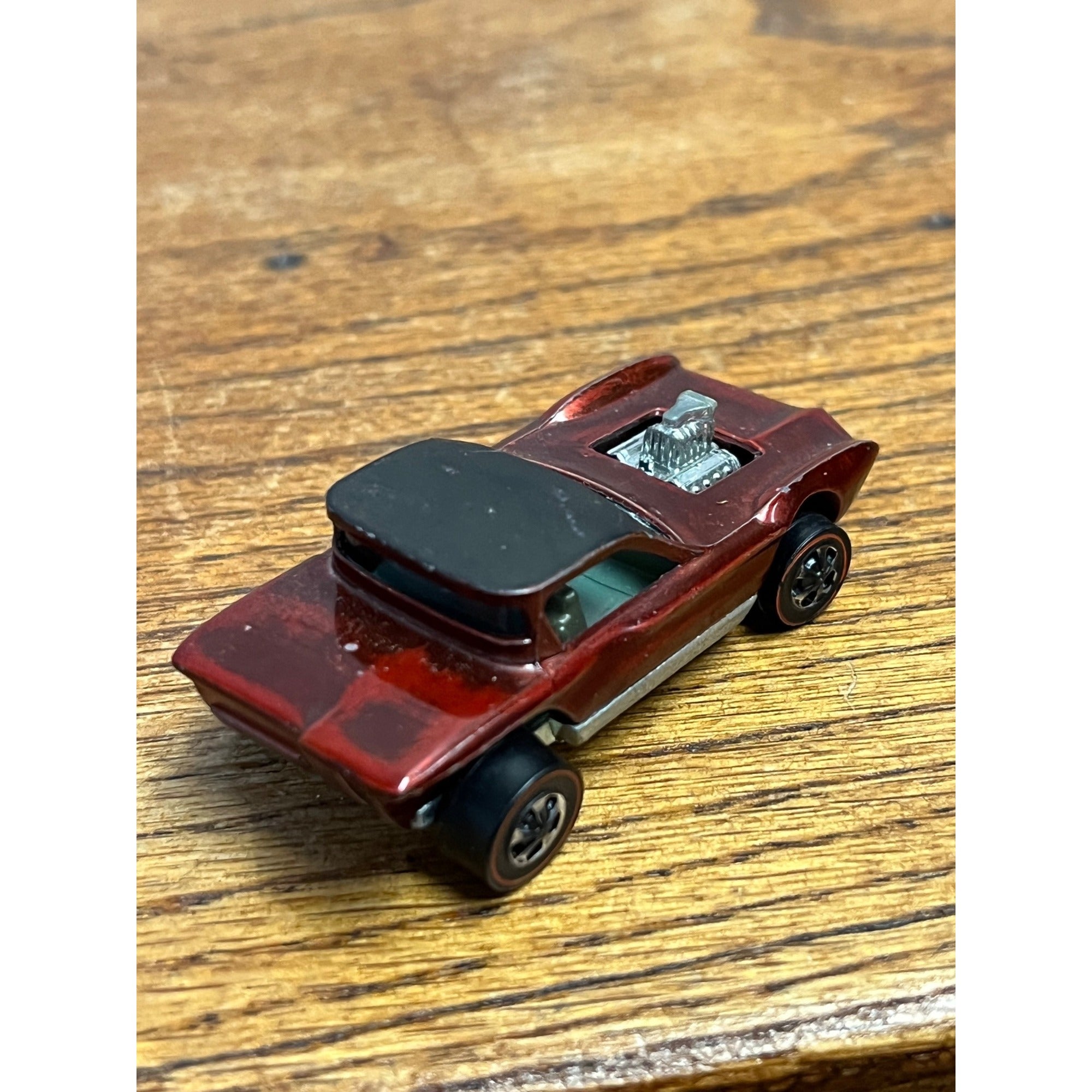 Vintage 1967 Hot Wheels Redline Python Red Hong Kong  - Very Good