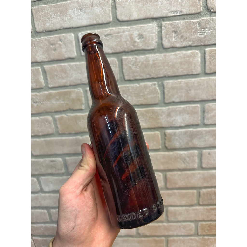United States Brewing Co. Chicago Beer Bottle 12oz Amber Brown Illinois IL