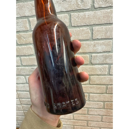 United States Brewing Co. Chicago Beer Bottle 12oz Amber Brown Illinois IL