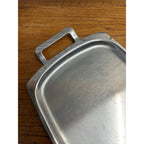 Vintage 1960s MCM Stainless Steel Serving Tray Old Hall w/ Handles 15" x 10"