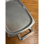 Vintage 1960s MCM Stainless Steel Serving Tray Old Hall w/ Handles 15" x 10"