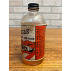Vintage Colber Miracle Track Cleaner Bottle HO Toy Train Railroad Advertising Graphics!