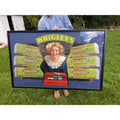 RARE Vintage 1920s Wrigley Gum Advertising Countertop Store Display Sign