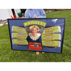 RARE Vintage 1920s Wrigley Gum Advertising Countertop Store Display Sign