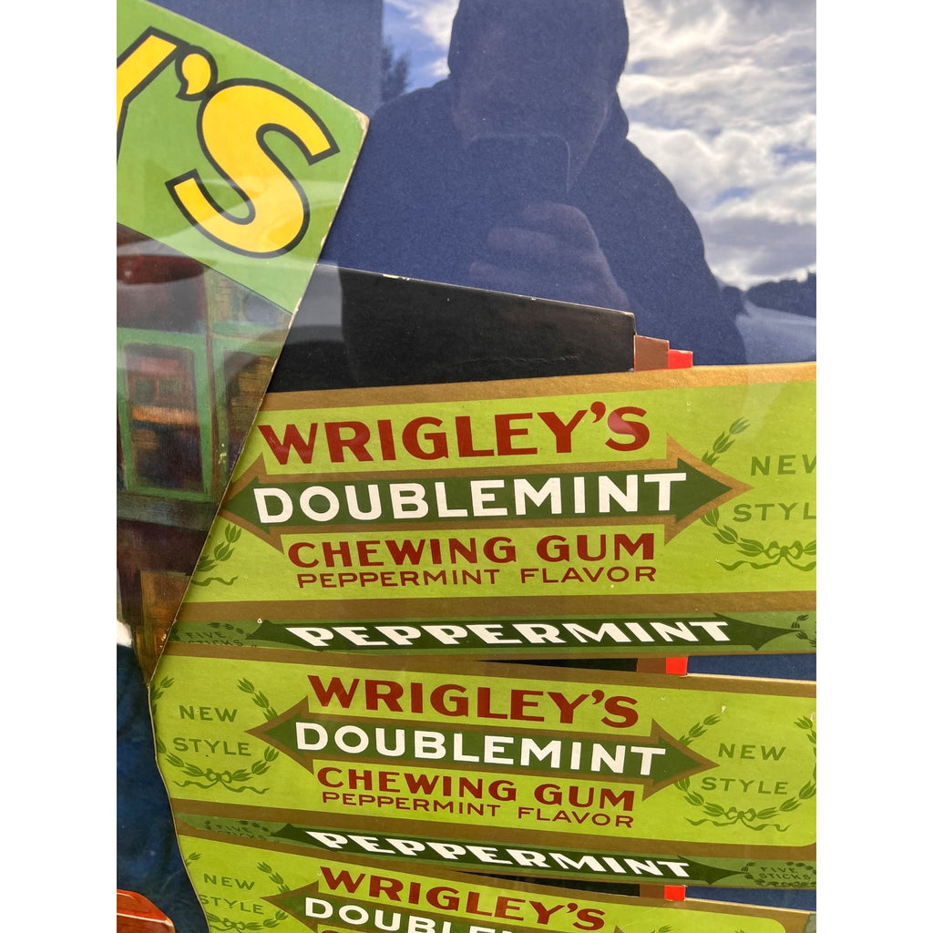 RARE Vintage 1920s Wrigley Gum Advertising Countertop Store Display Sign
