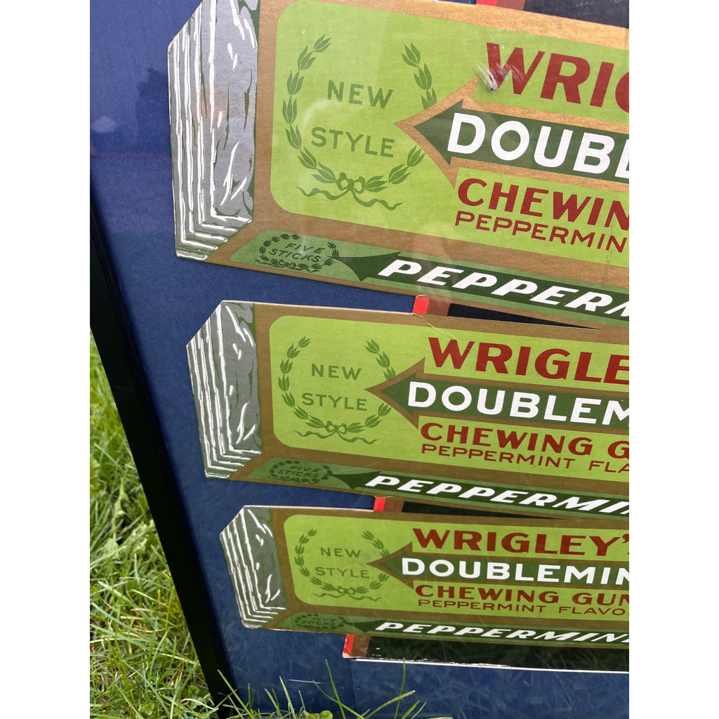 RARE Vintage 1920s Wrigley Gum Advertising Countertop Store Display Sign