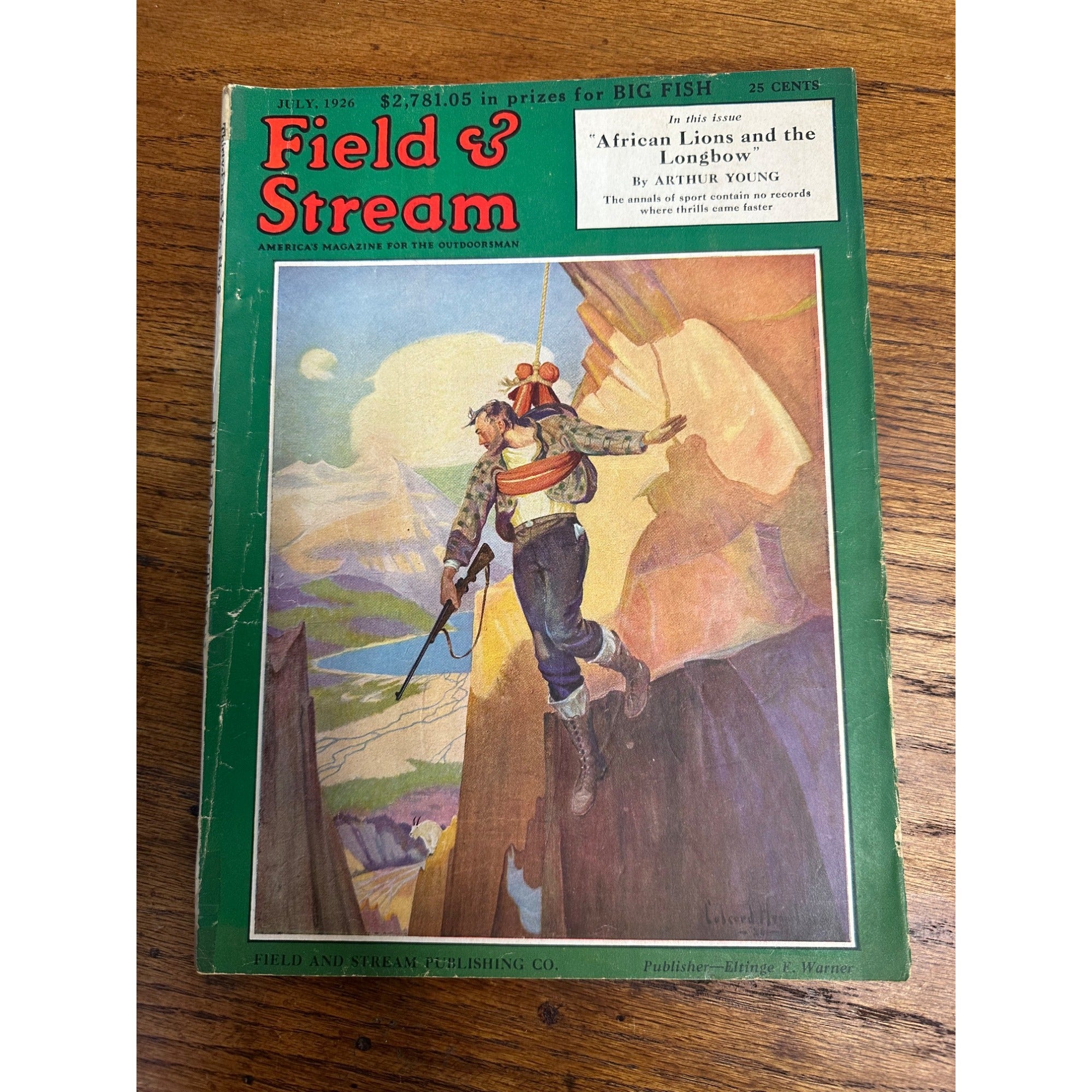 Vintage Field & Stream Outdoorsman Magazine (July 1926) No 3 Hunting Fishing