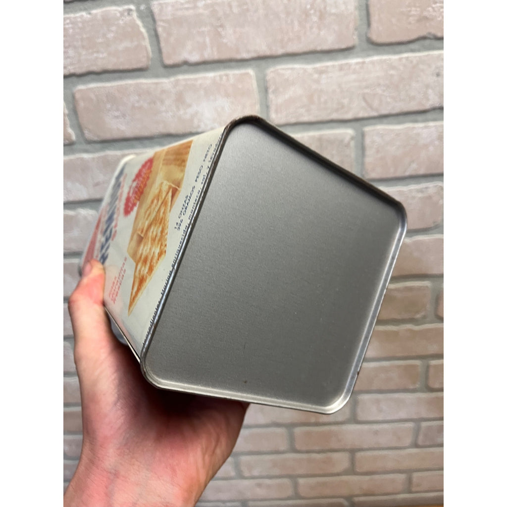 Vintage Nabisco Premium Saltine Crackers Tin Canister Kitchen Advertising Large