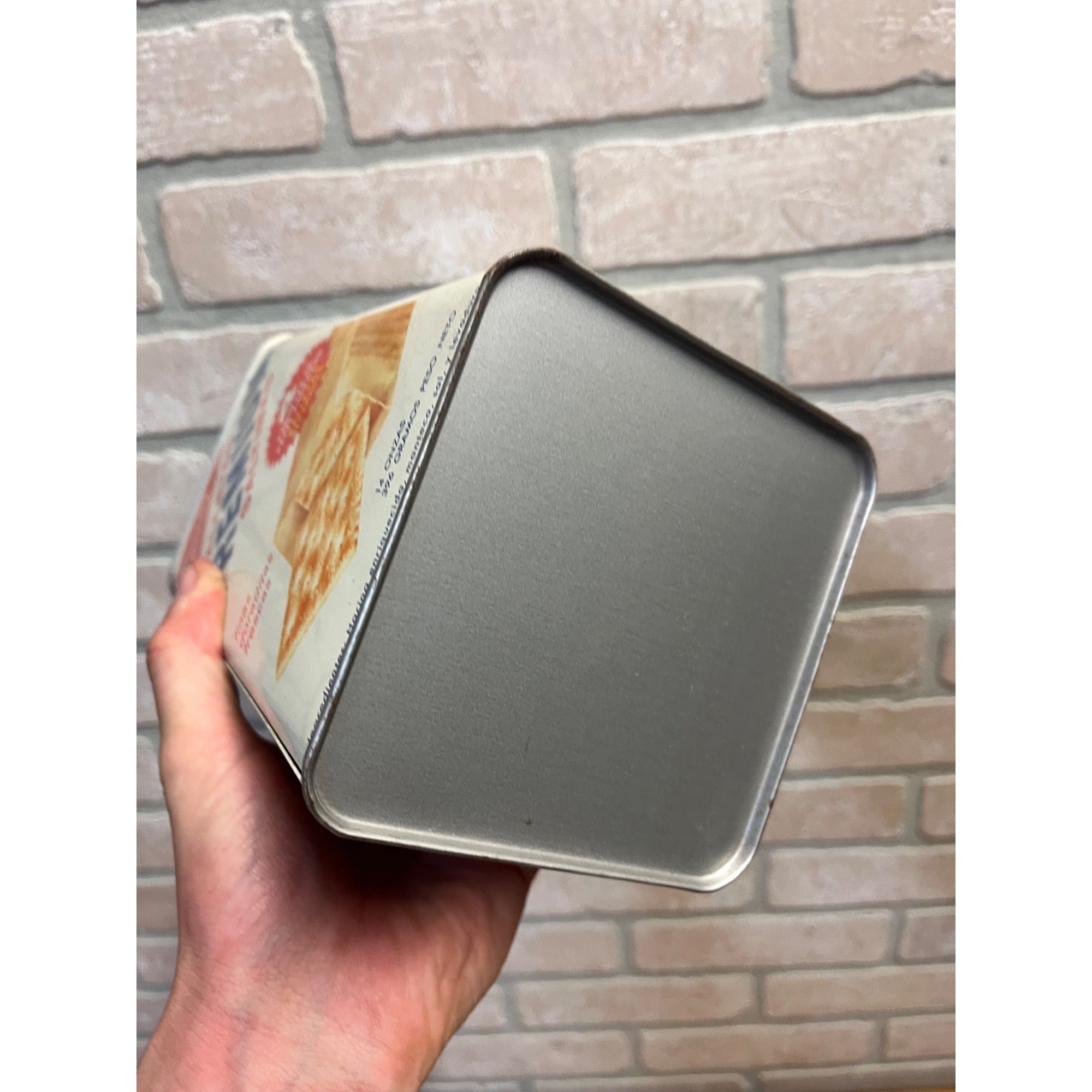 Vintage Nabisco Premium Saltine Crackers Tin Canister Kitchen Advertising Large
