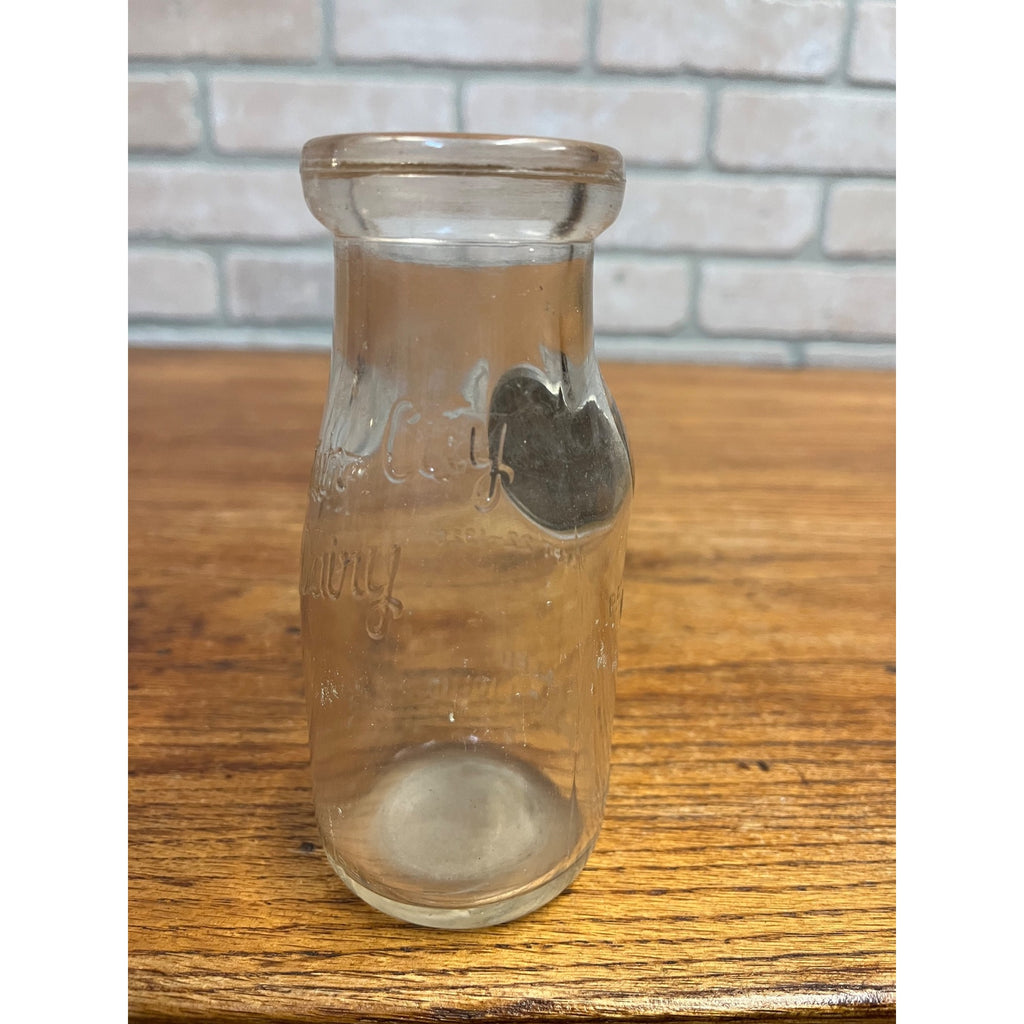 Vintage Fountain City / Verifine Medallion Dairy Fond Du Lac Wis Milk Bottle