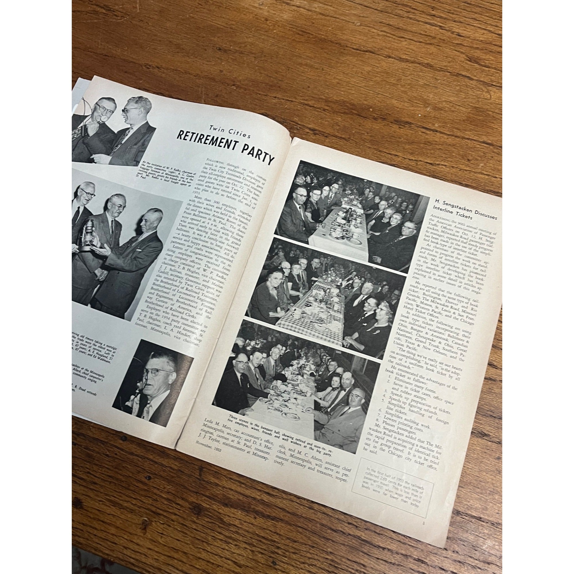 Vintage 1953 The Milwaukee Road Train Issue Magazine Chicago, Milwaukee St Paul