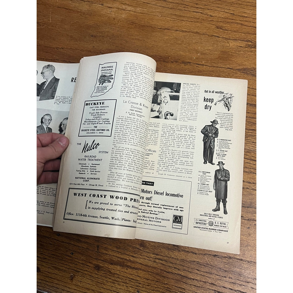 Vintage 1953 The Milwaukee Road Train Issue Magazine Chicago, Milwaukee St Paul