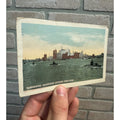 Antique WWI Era Postcard Submarine Squadron Leaving New York Underwood & Underwood