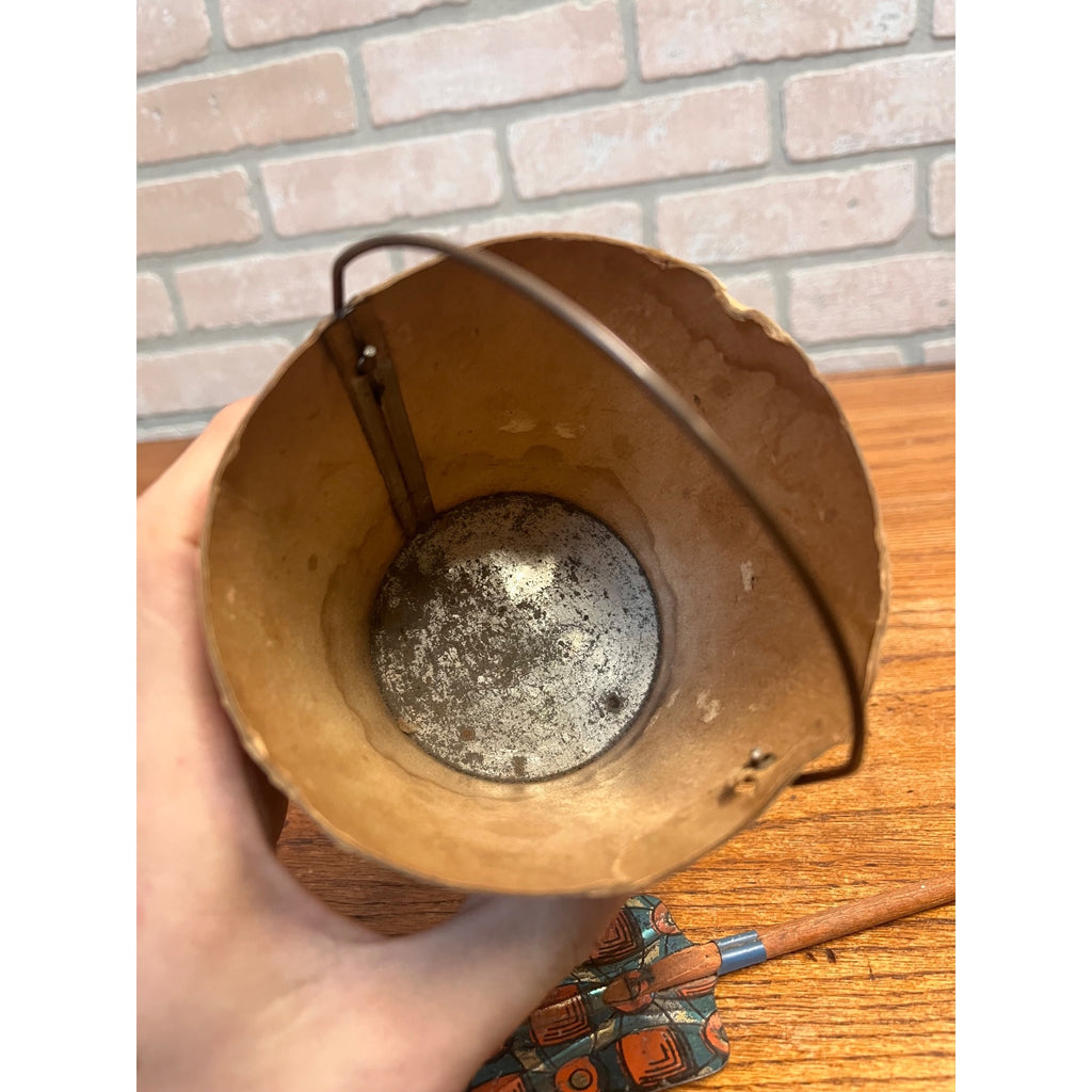 Vintage Nursery Rhyme Child's Sand Toy Pail Edward McCandlish Old Jim Bear etc