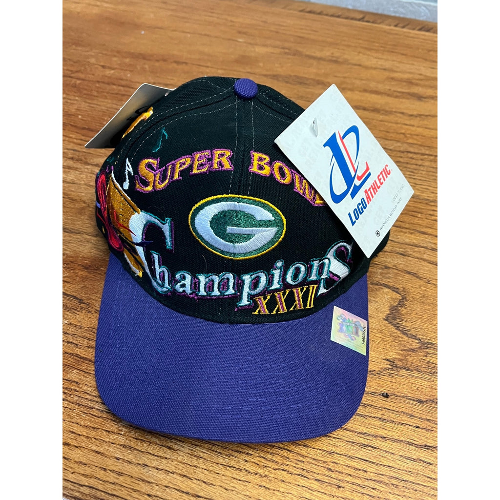 NWT Vintage Green Bay Packers Super Bowl XXXI Champions Hat Logo Snapback