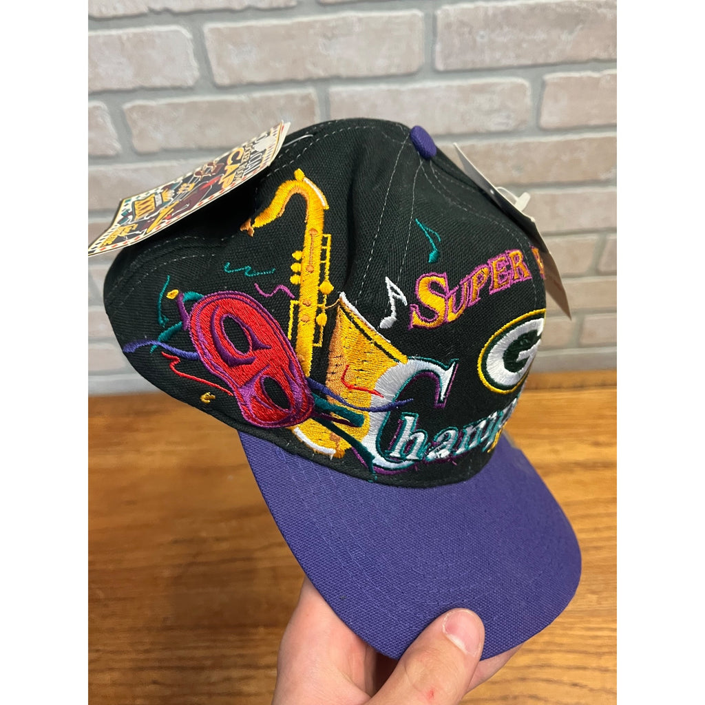 NWT Vintage Green Bay Packers Super Bowl XXXI Champions Hat Logo Snapback