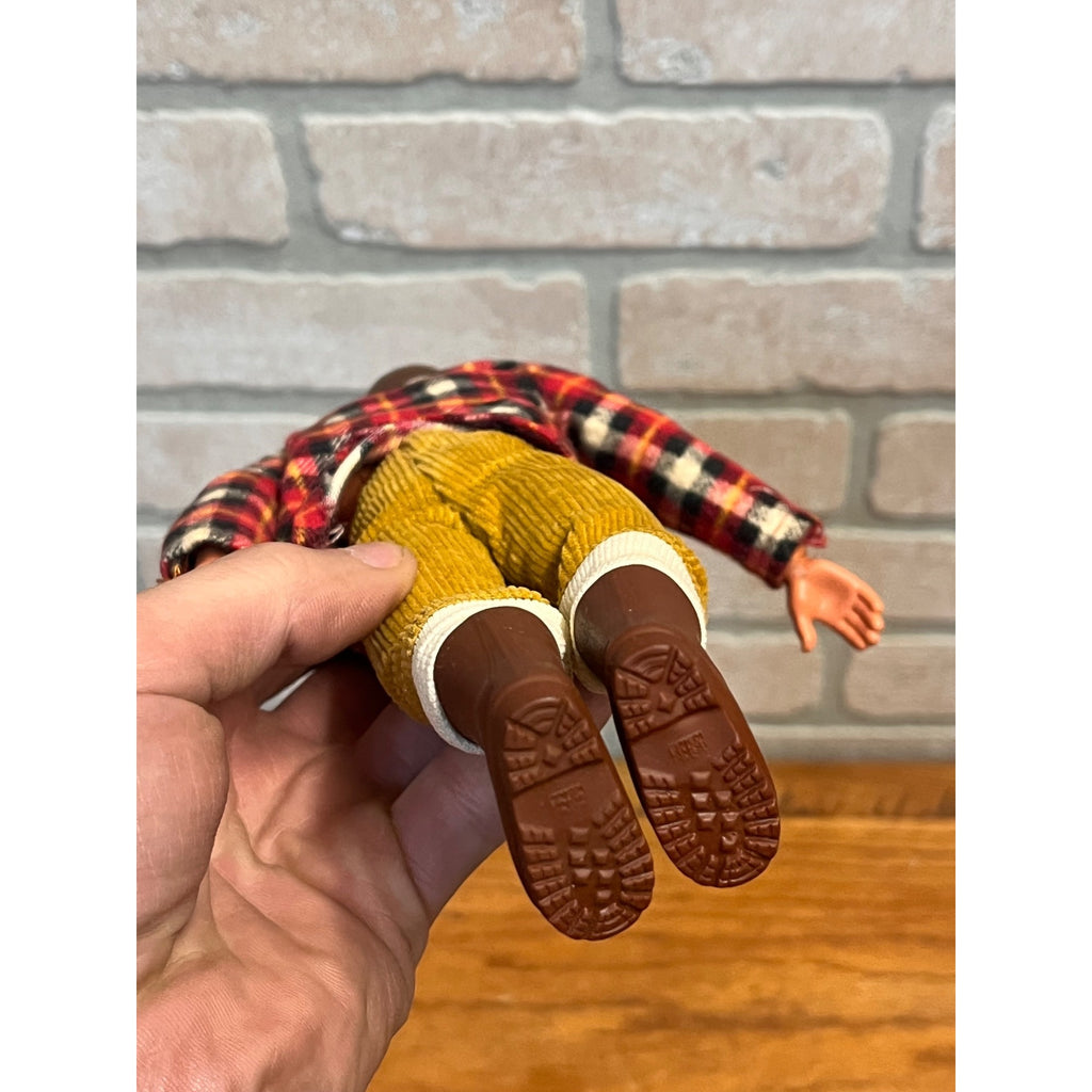 Vintage 1972 Mattel Gi Joe Big Jim Camper Plaid Shirt Action Figure #4344 Hunter