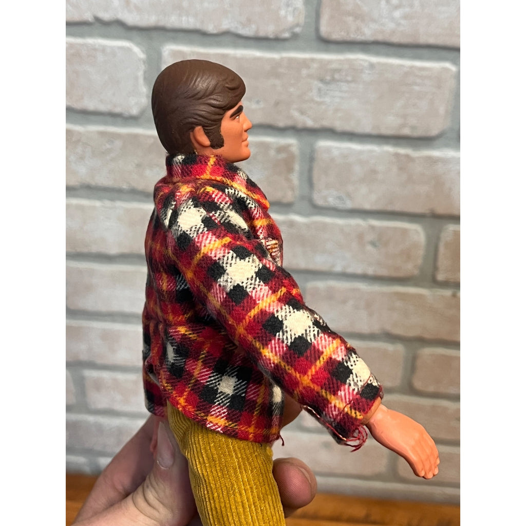 Vintage 1972 Mattel Gi Joe Big Jim Camper Plaid Shirt Action Figure #4344 Hunter