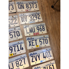 Vintage Large Lot (38) Illinois License Plates 1980s-2000s Land of Lincoln Motto