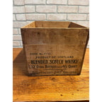 Vintage White Horse Cellar Blended Scotch Whisky Wooden Crate Box Scotland