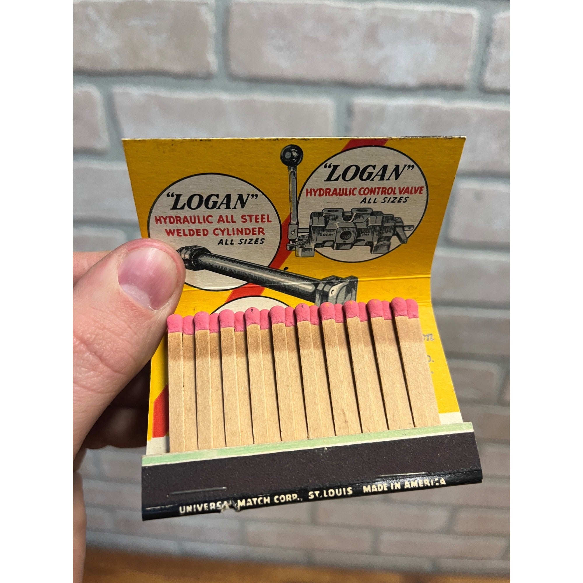 Vintage 1930s American Equipment Co. FULL Matchbook Advertising Detroit MI