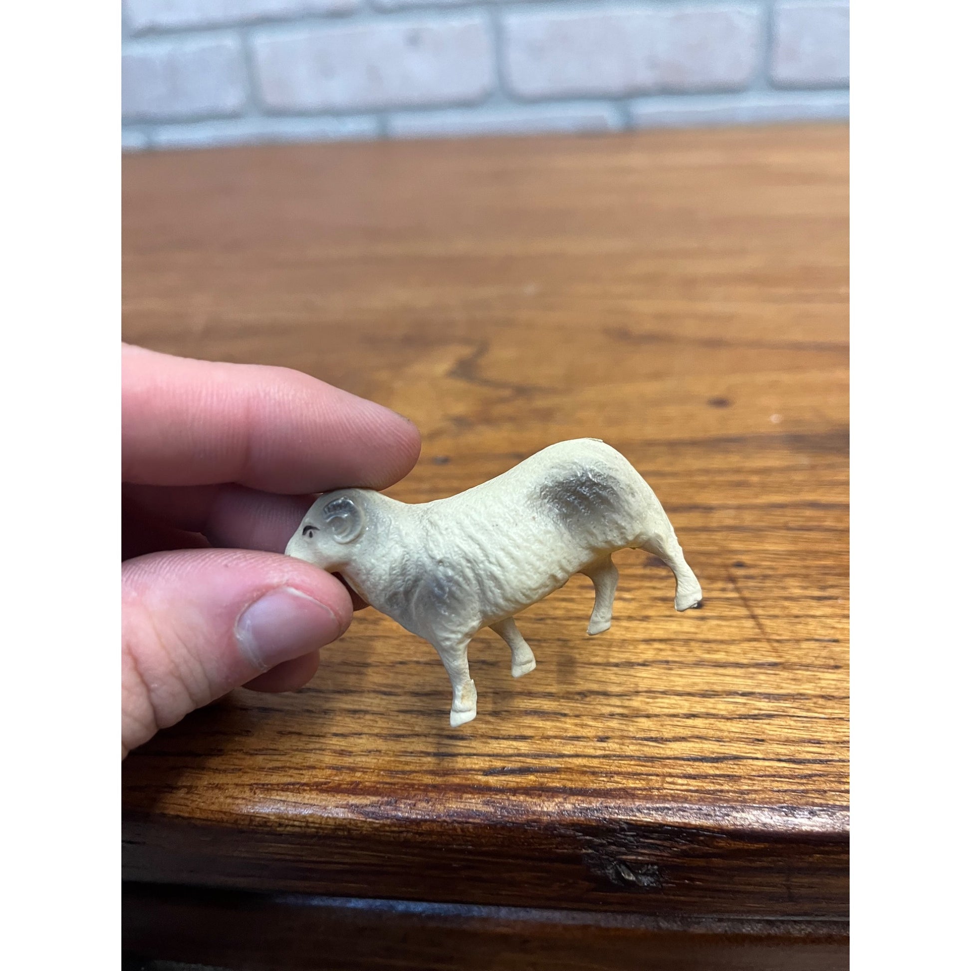 Vintage Farm Animals Celluloid Toy Christmas Putz Decorations Lot Donkey, Sheep