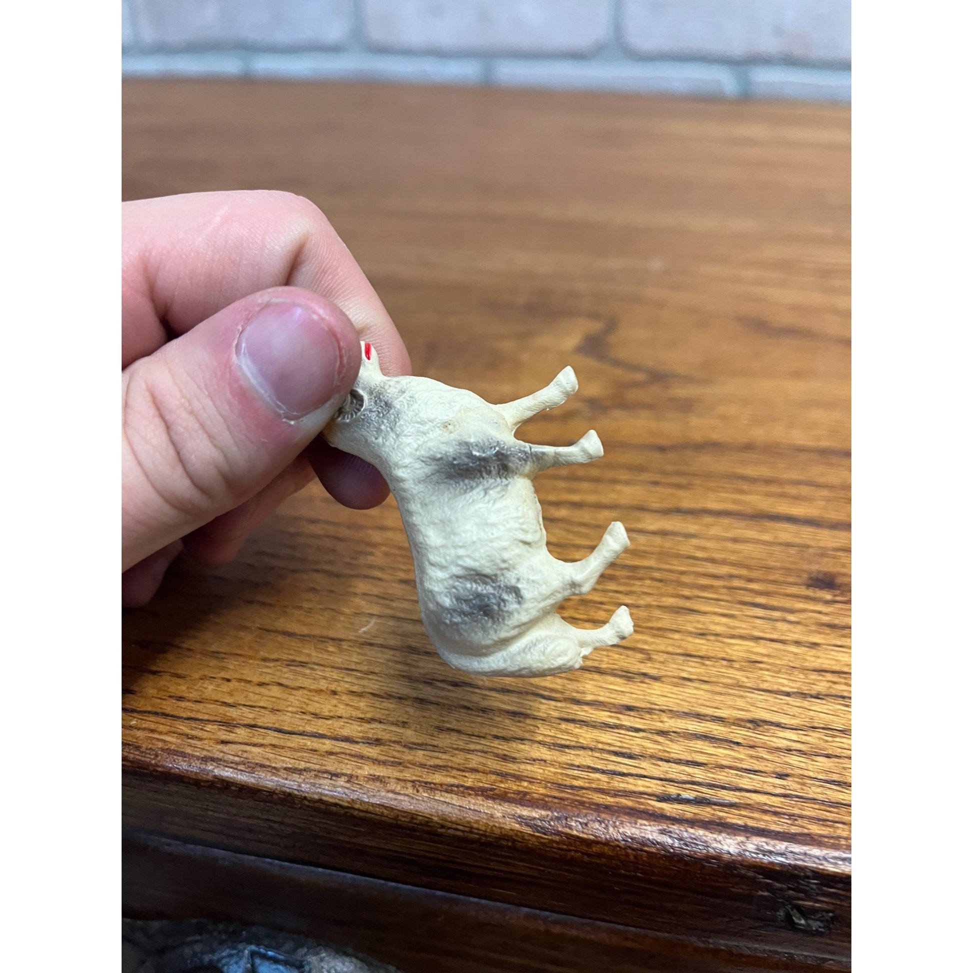 Vintage Farm Animals Celluloid Toy Christmas Putz Decorations Lot Donkey, Sheep