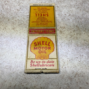 Shell Gasolines Sevice Station Motor Oil Gas Wis Advertising Matchbook